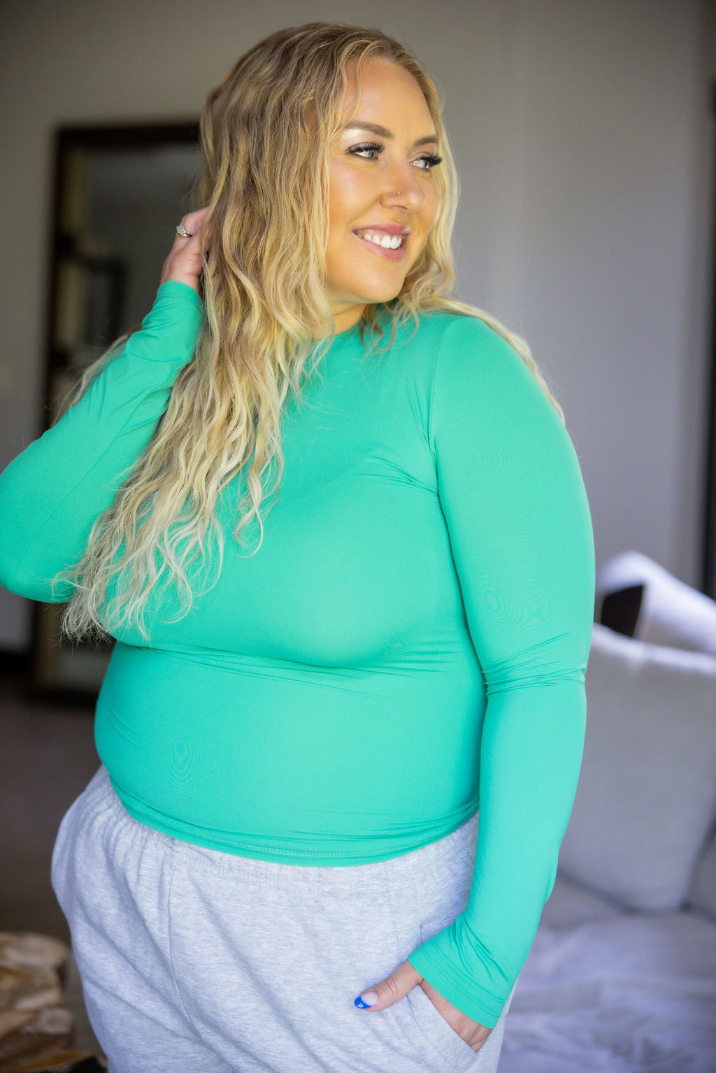 image of Kara Seamless Crew by Lily & Lottie
