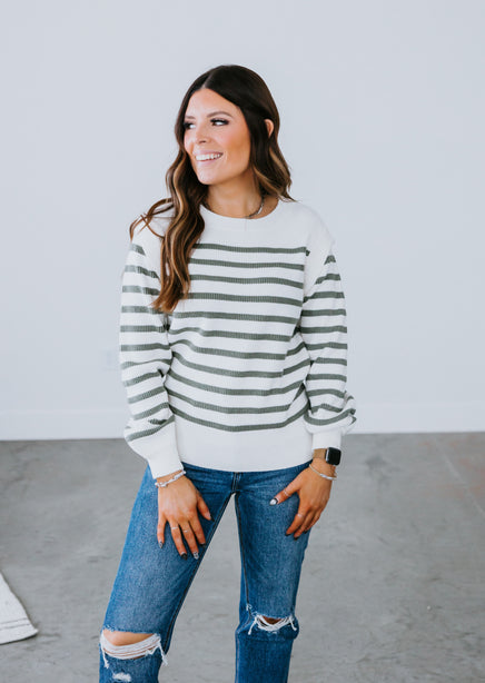 Selena Striped Pullover