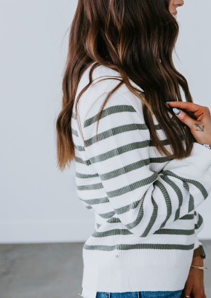 Selena Striped Pullover