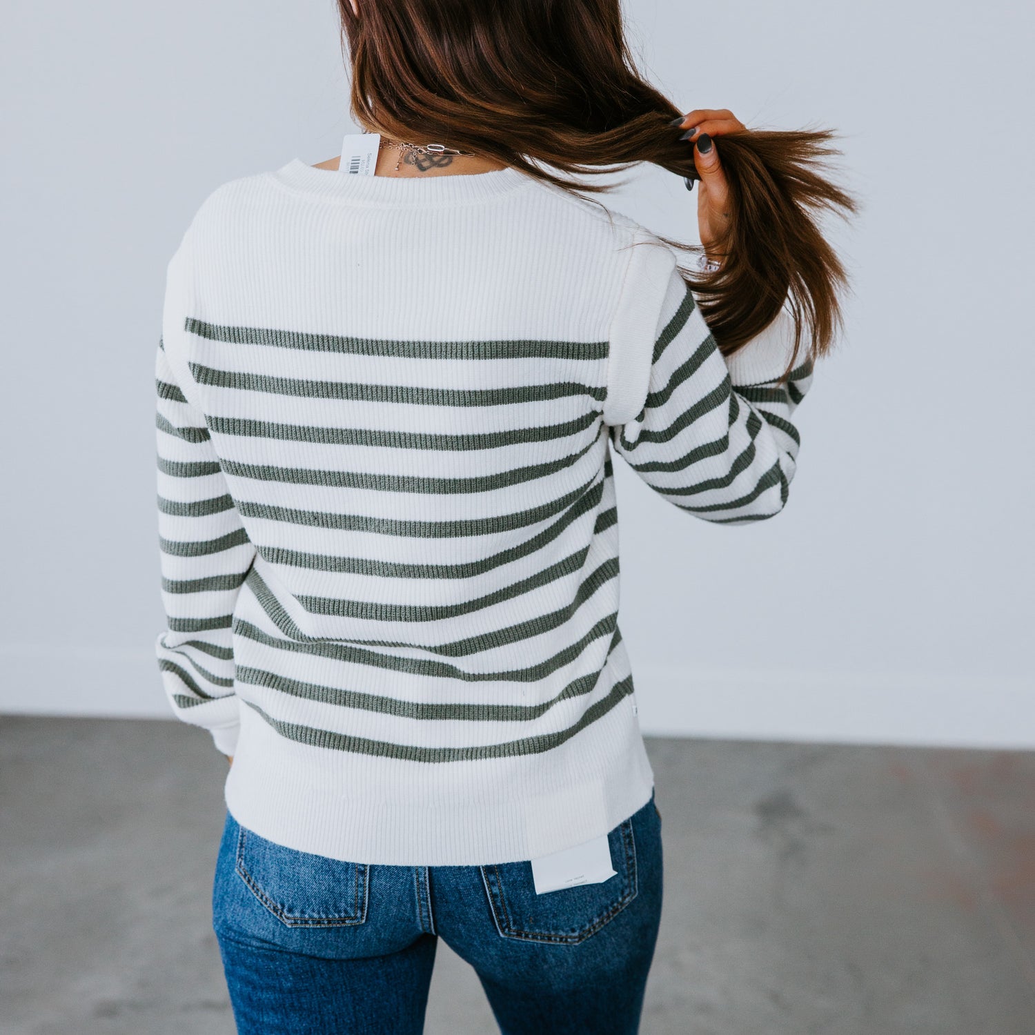 Selena Striped Pullover