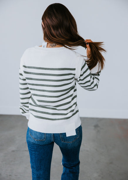 Selena Striped Pullover