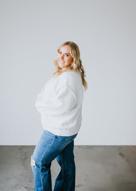 Tilly Oversized Terry Fleece Top