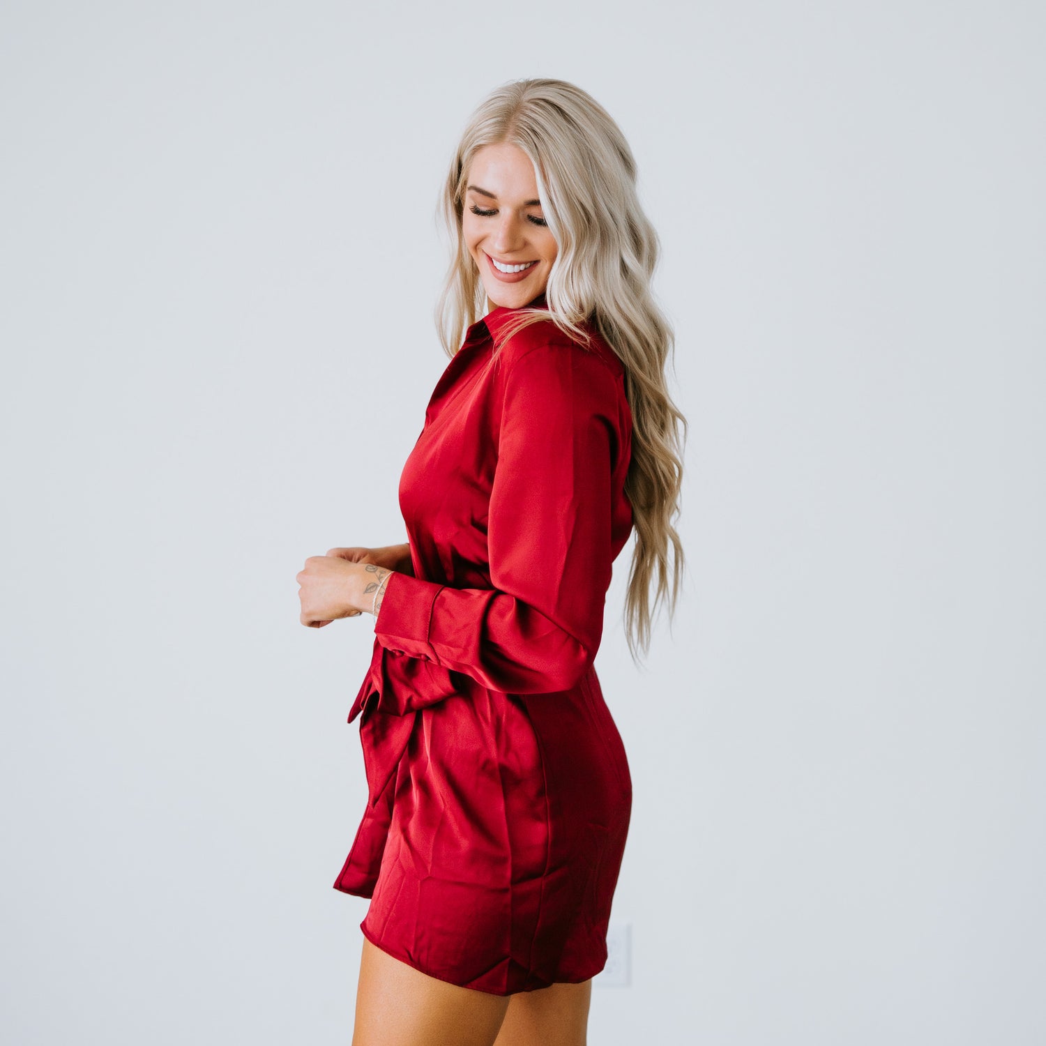 Shey Wrap Mini Dress