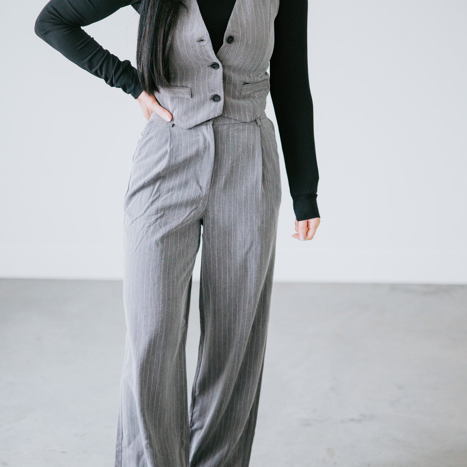 Trina Pinstripe Trousers