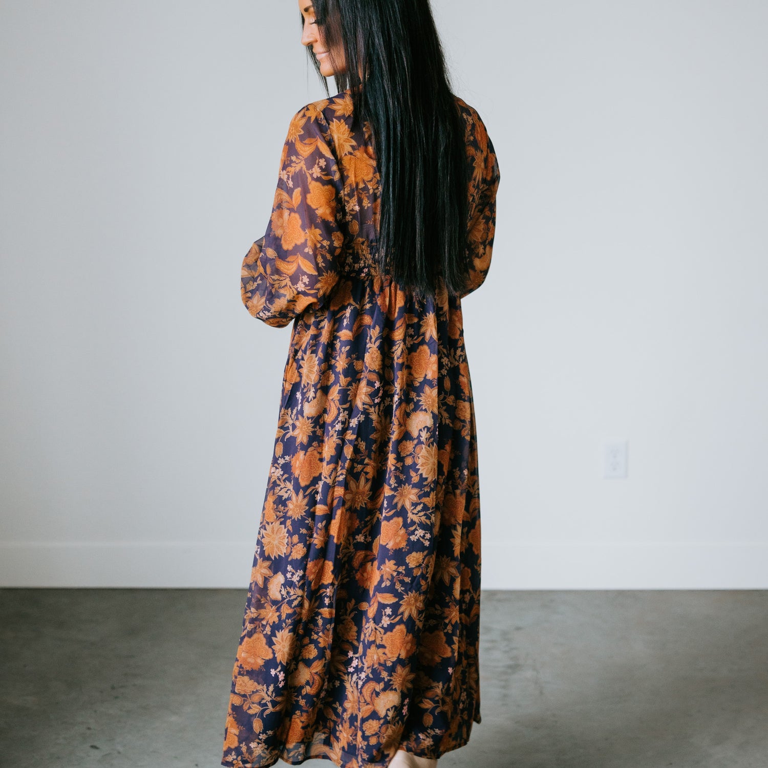 Isobel Floral Print Maxi Dress