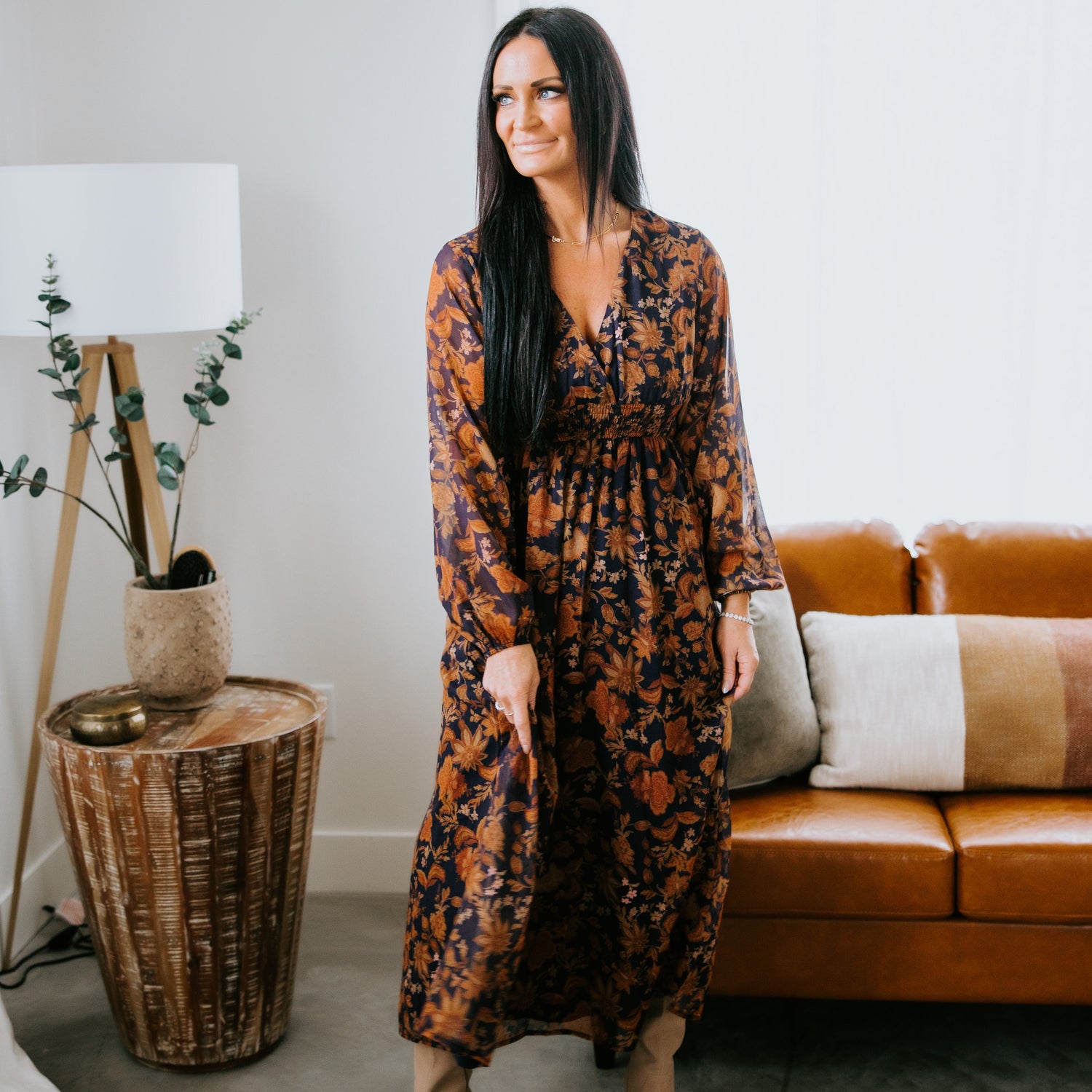 Isobel Floral Print Maxi Dress