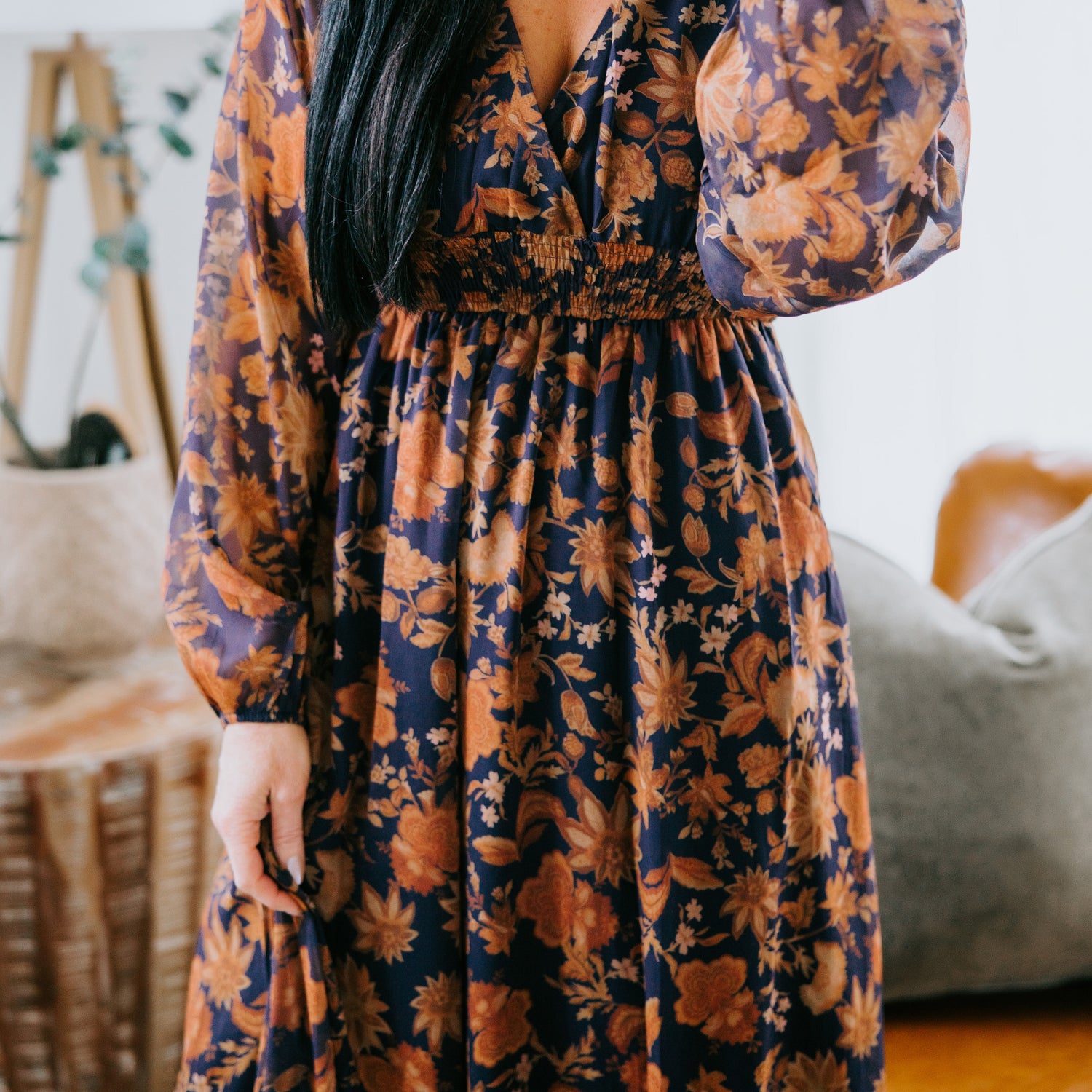 Isobel Floral Print Maxi Dress