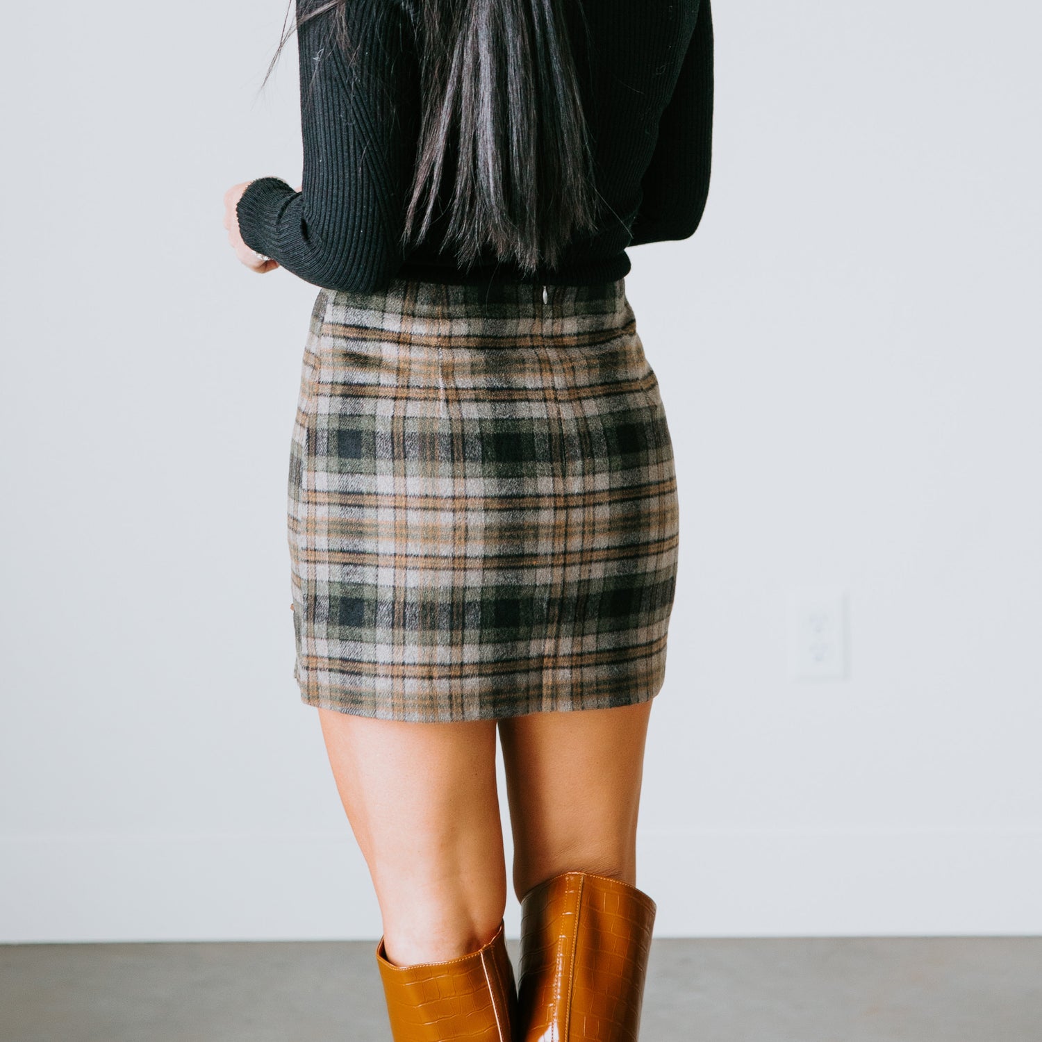 Dillen Plaid Mini Skirt