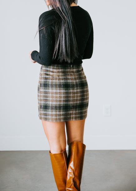 Dillen Plaid Mini Skirt