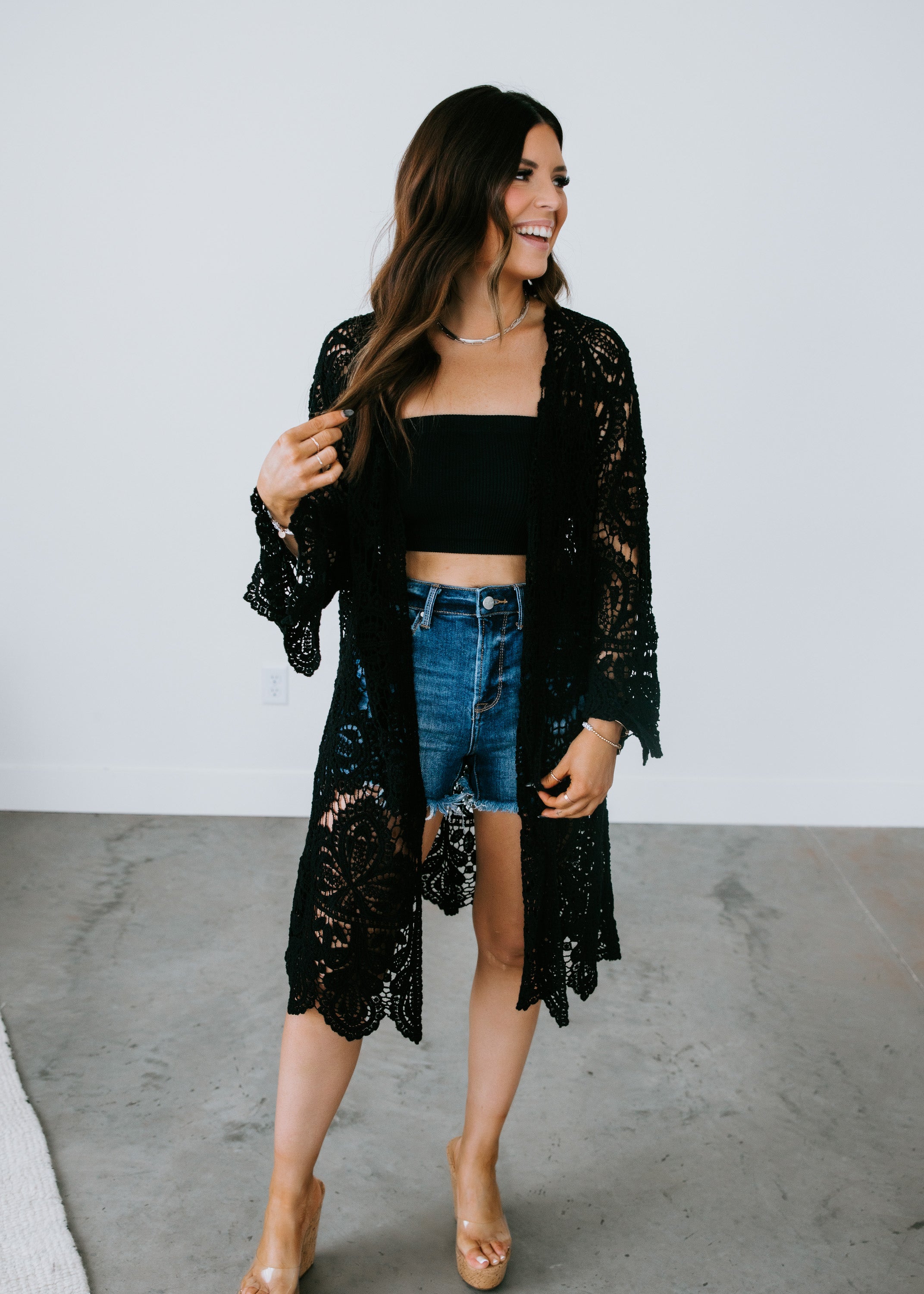 image of Cynda Crochet Cardigan