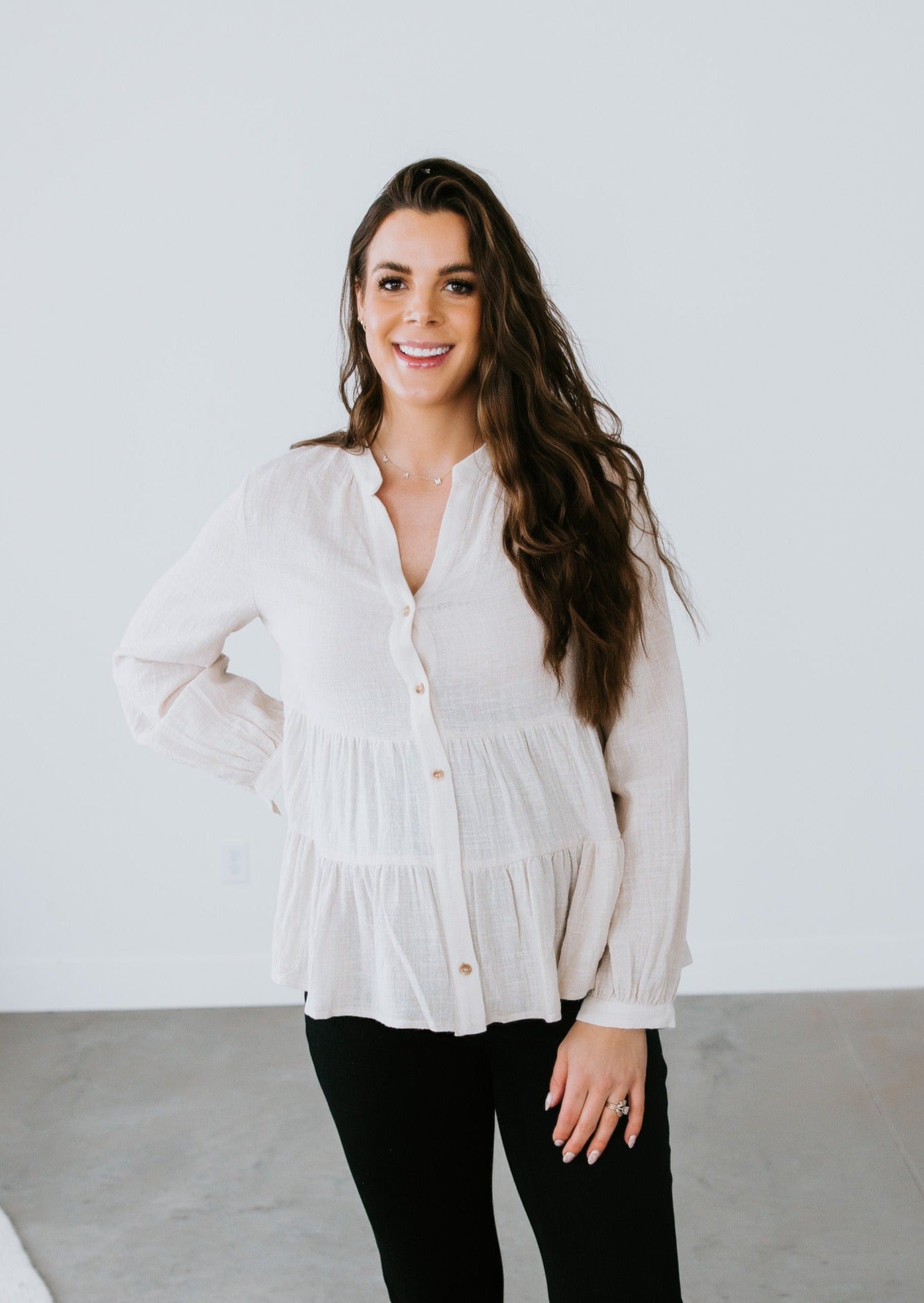 image of Danielle Tiered Blouse