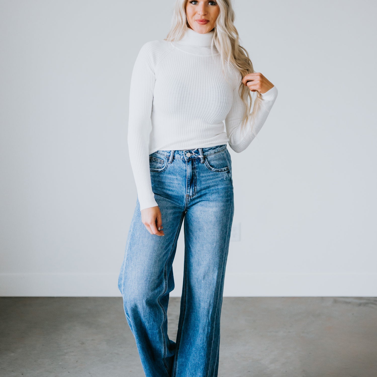 Lexia Ribbed Turtleneck Sweater