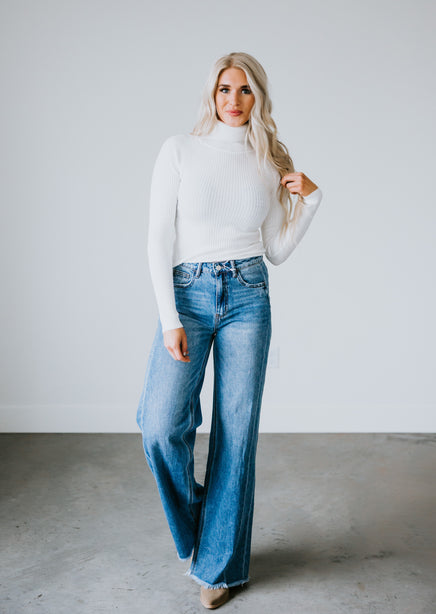 Lexia Ribbed Turtleneck Sweater