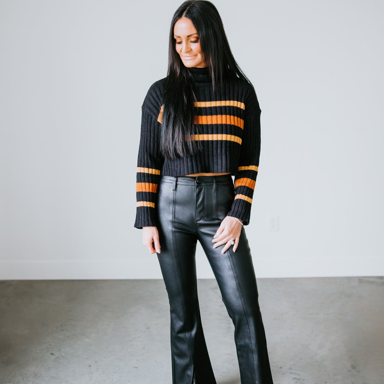 Mason Striped Turtleneck Sweater