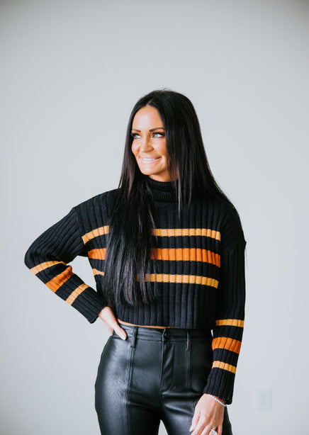 Mason Striped Turtleneck Sweater