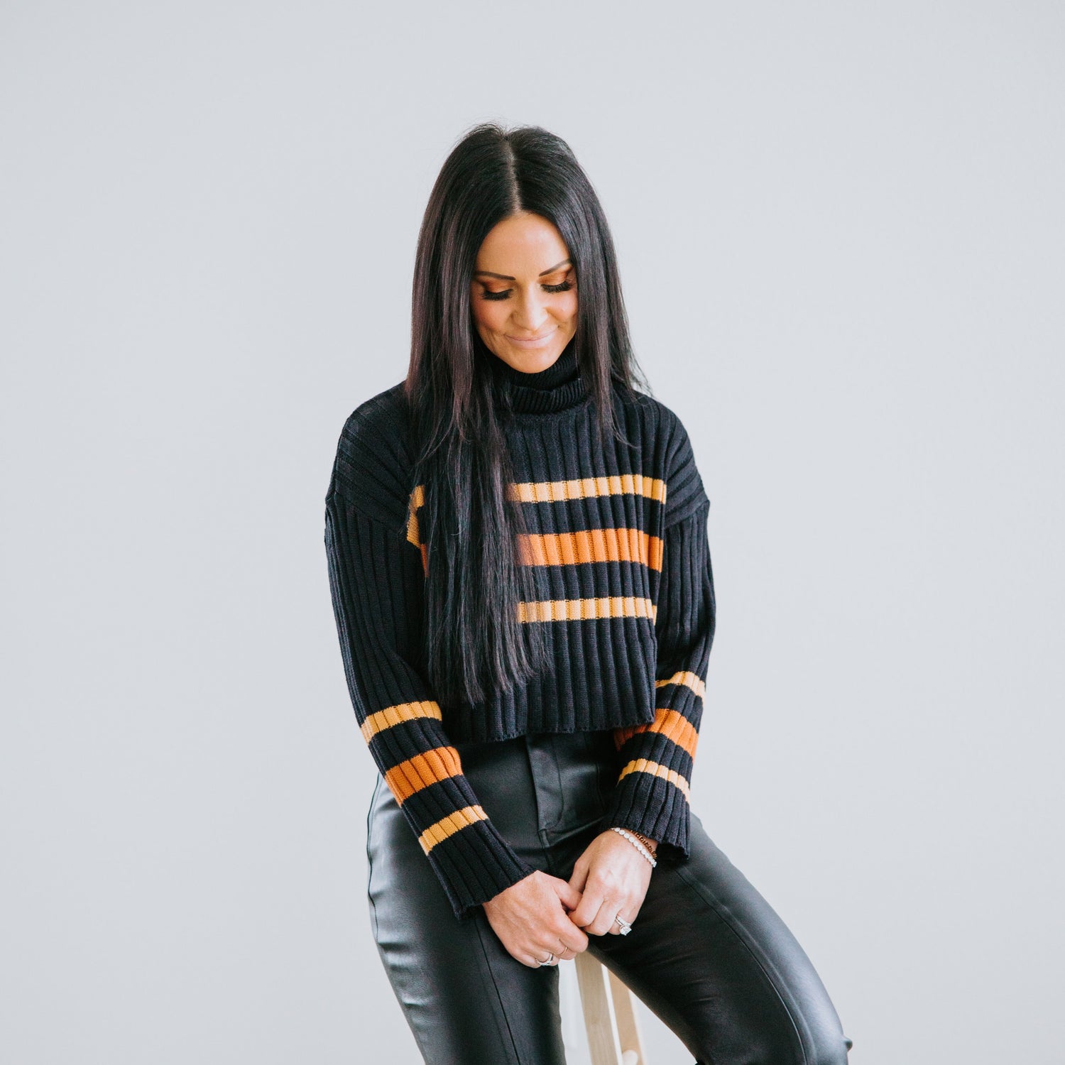 Mason Striped Turtleneck Sweater