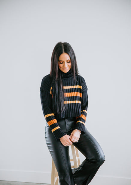 Mason Striped Turtleneck Sweater