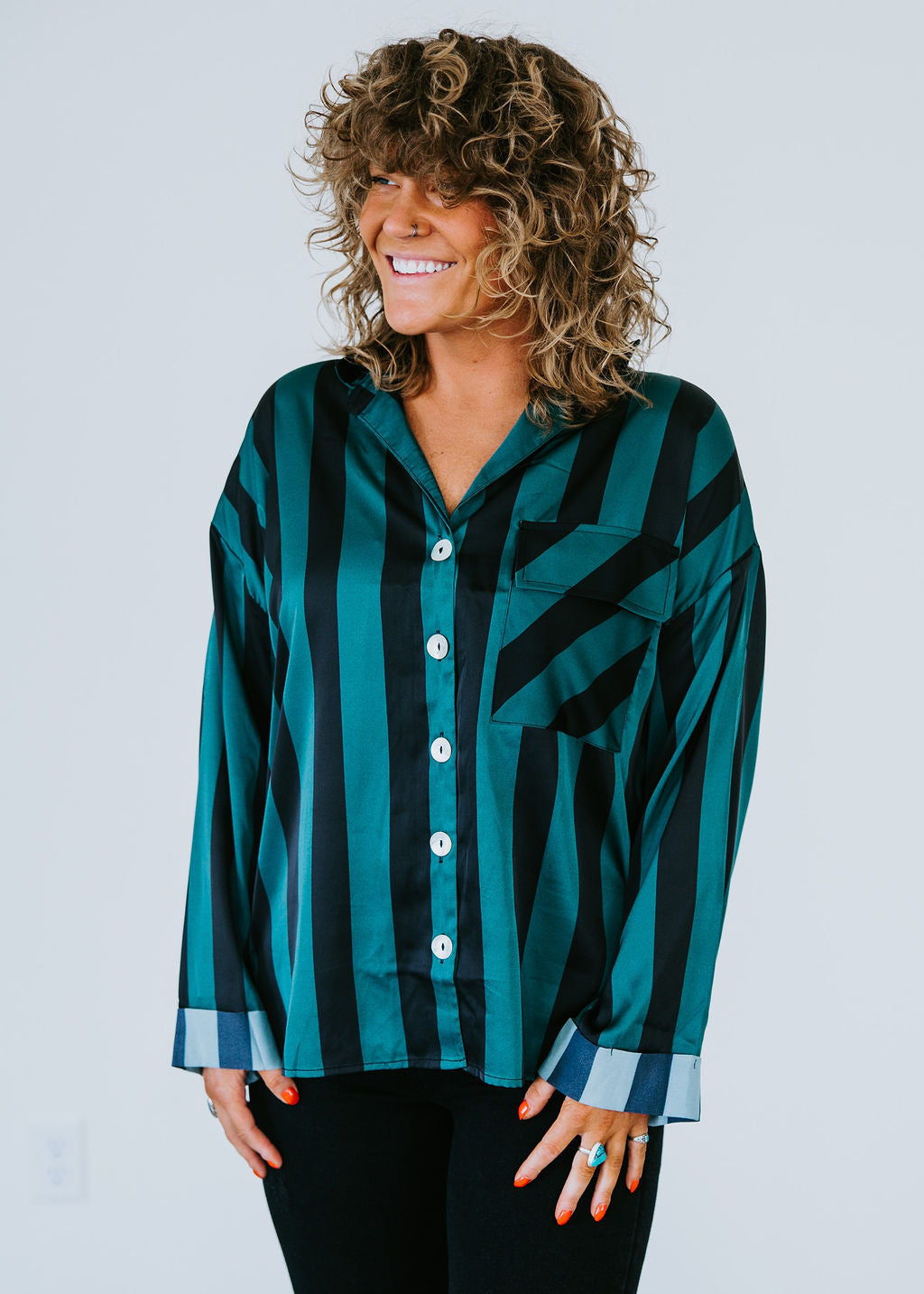 image of Emmy Striped Blouse