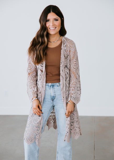 Cynda Crochet Cardigan