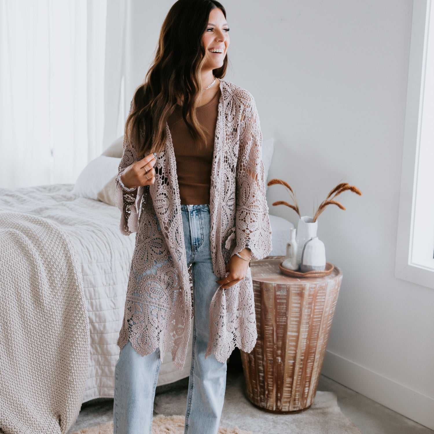 Cynda Crochet Cardigan