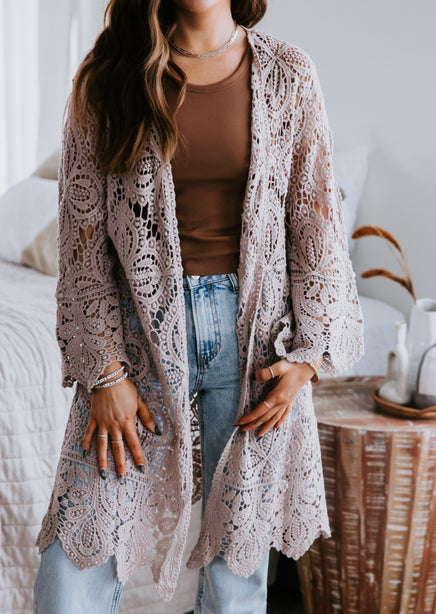 Cynda Crochet Cardigan