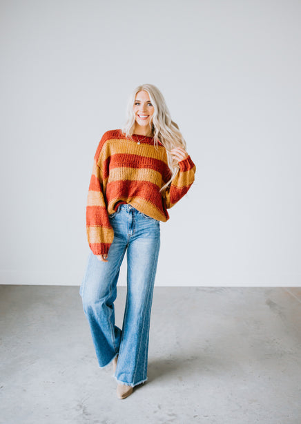 Lucy Oversized Striped Sweater