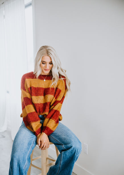 Lucy Oversized Striped Sweater