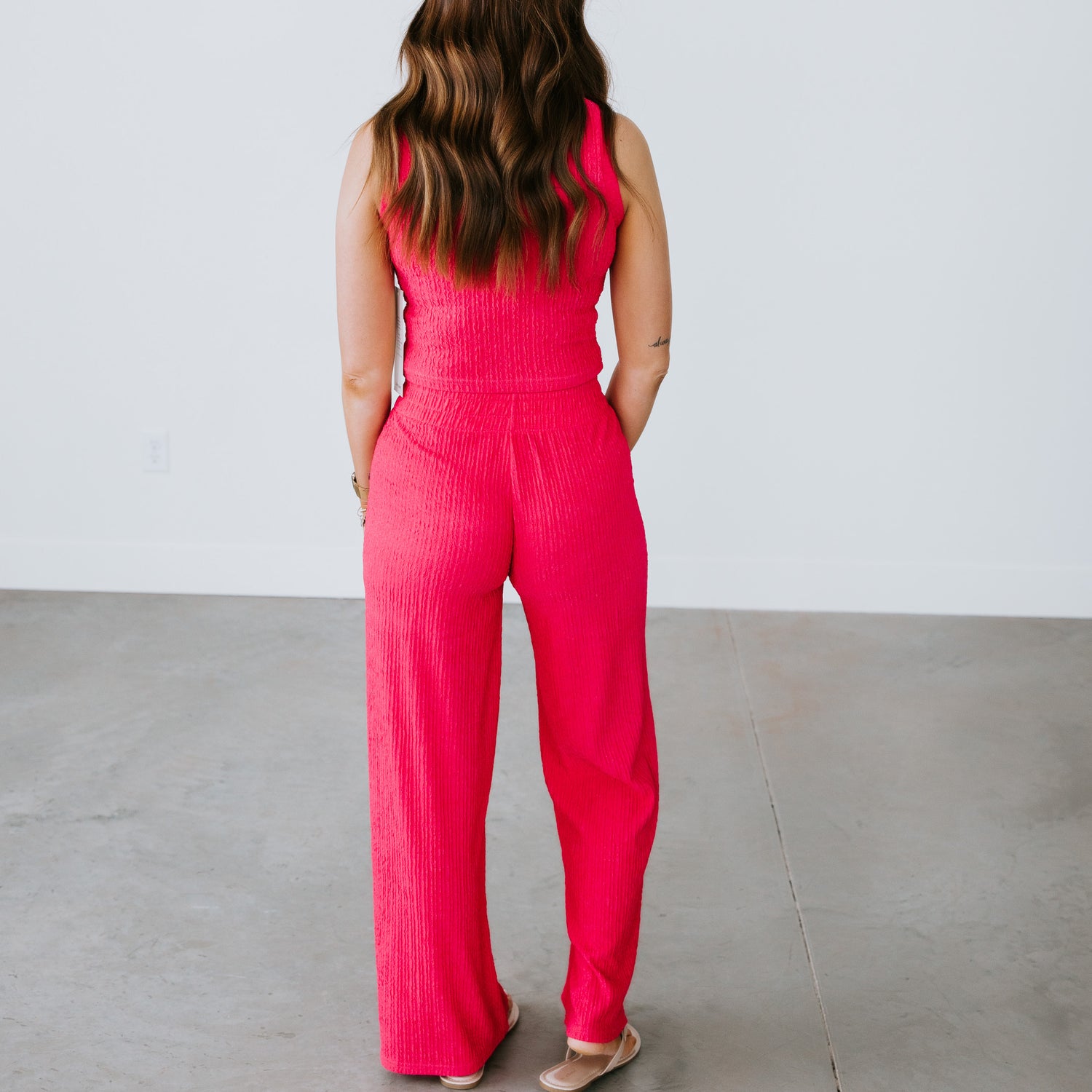 Neely Textured Pant Set