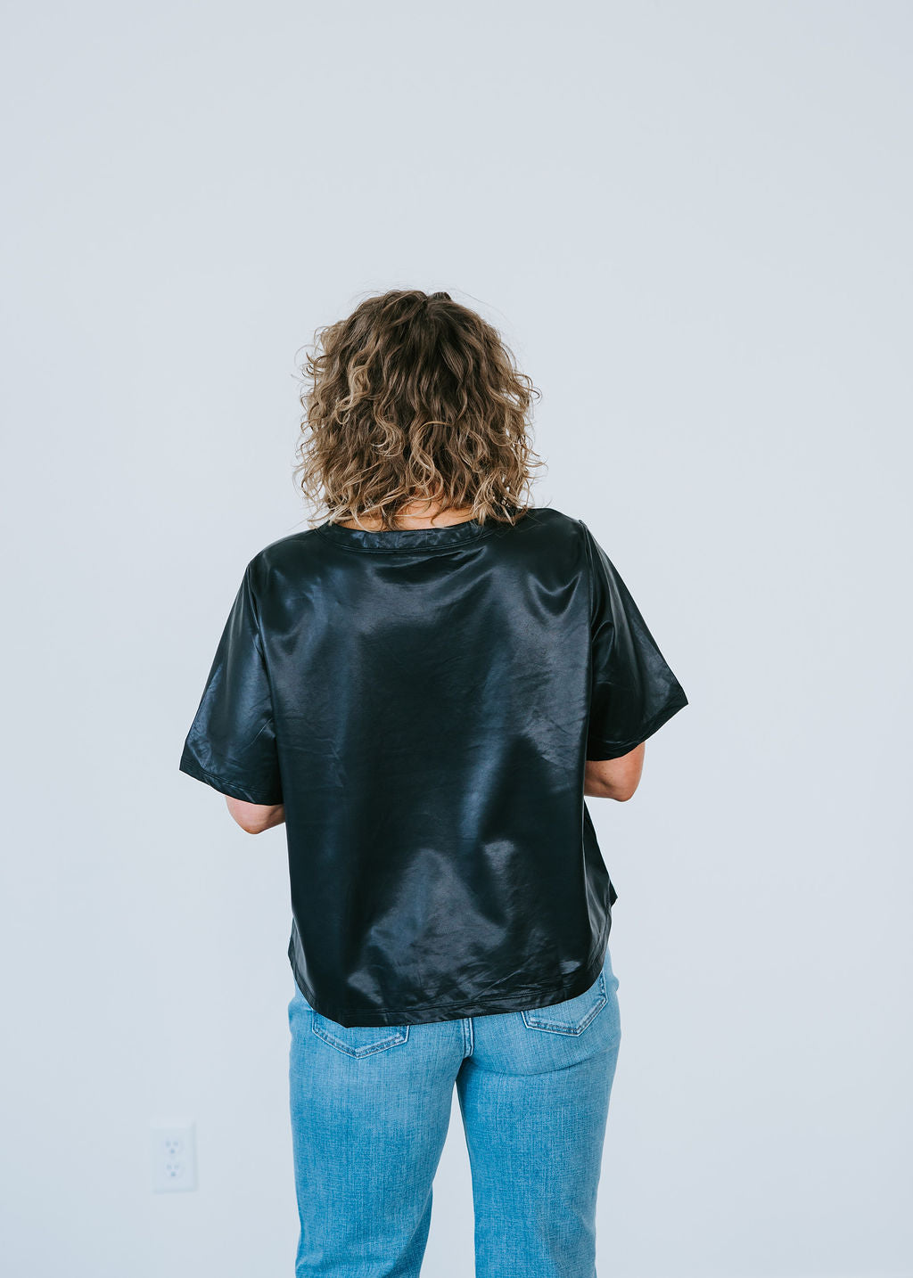 Kai Faux Leather Top