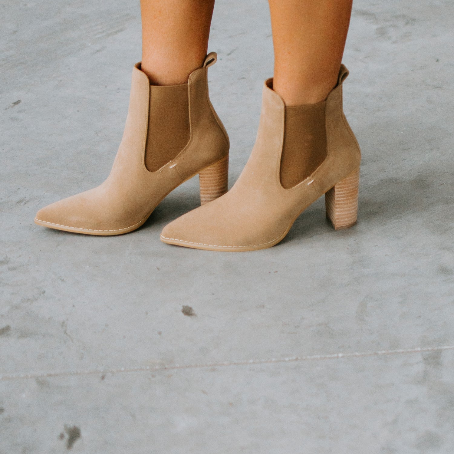 Elevated Style Heeled Chelsea Bootie