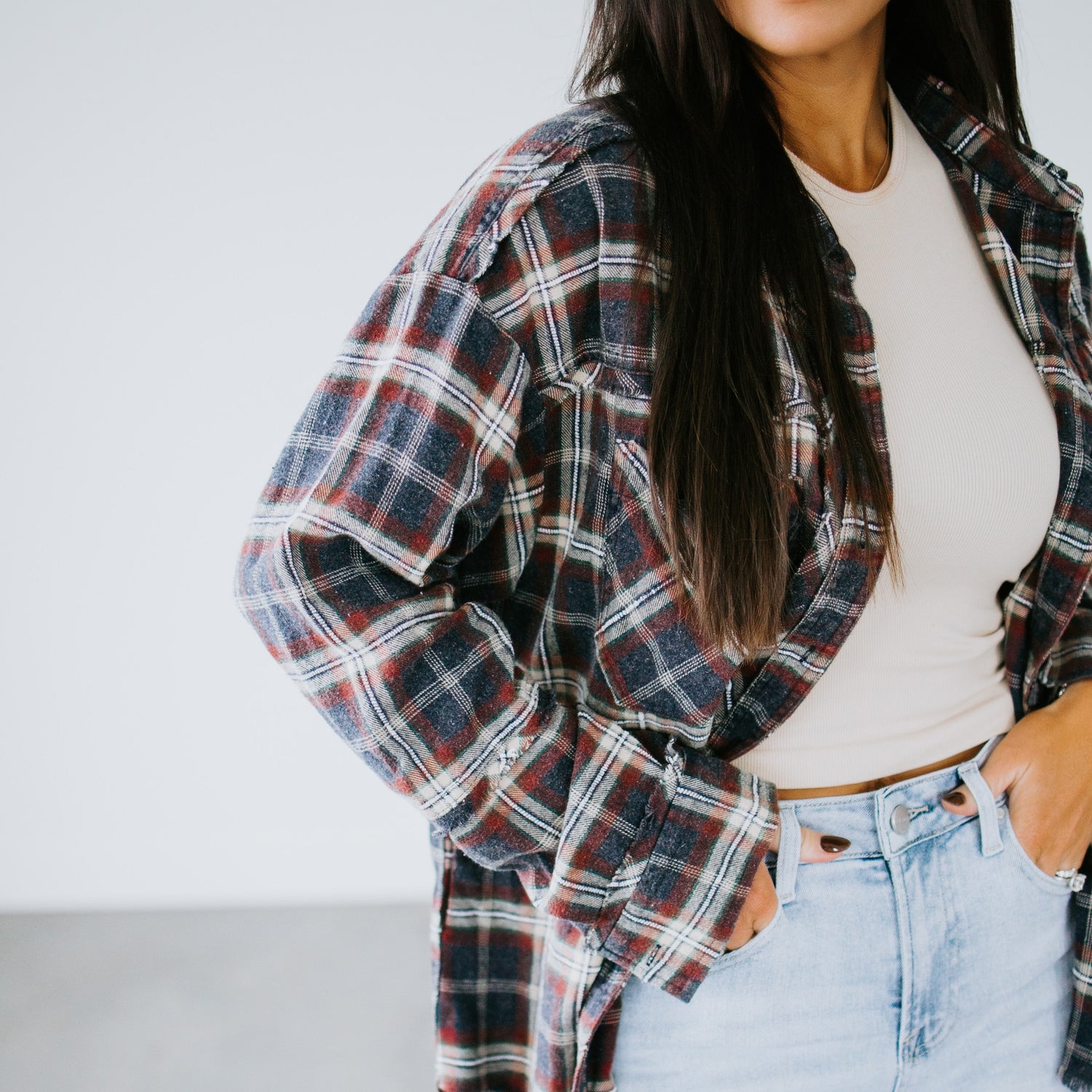 Chaelor Washed Plaid Shirt