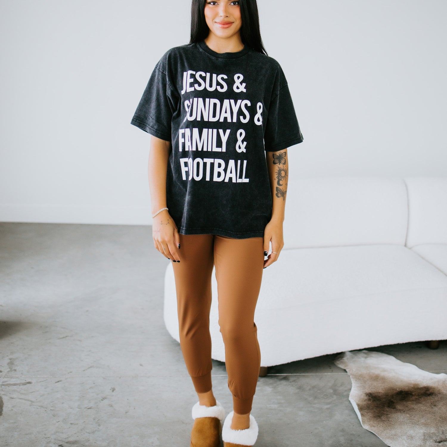 Family & Football Graphic Tee