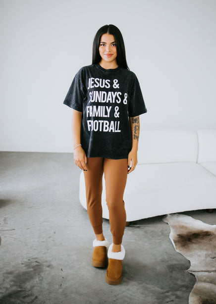 Family & Football Graphic Tee