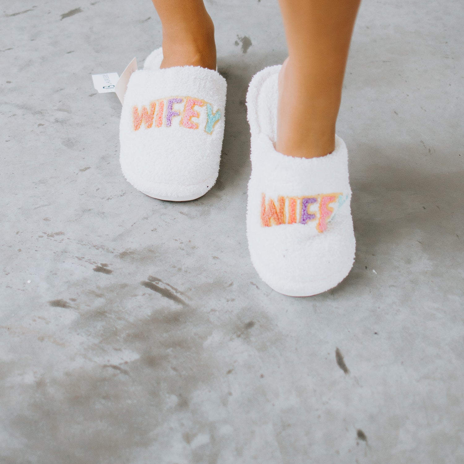 Wifey Lettered Slippers