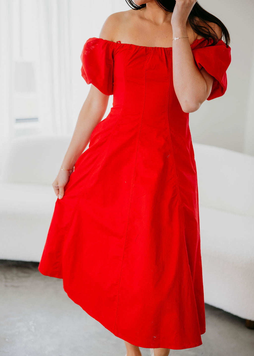 Serah A-Line Midi Dress