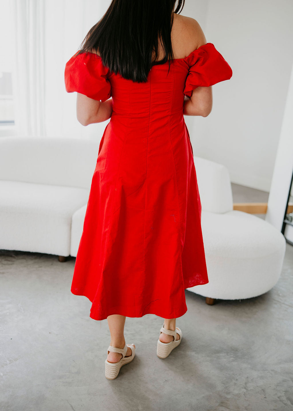 Serah A-Line Midi Dress