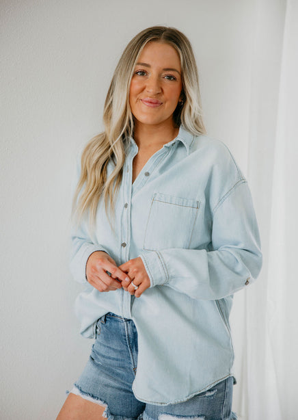 Oslow Risen Denim Shirt product view