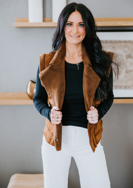 Reya Faux Shearling Vest