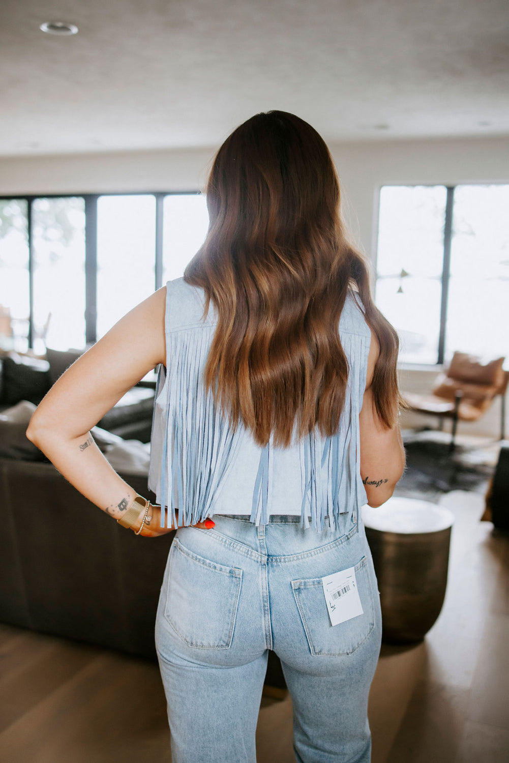 Tessie Suede Fringe Vest