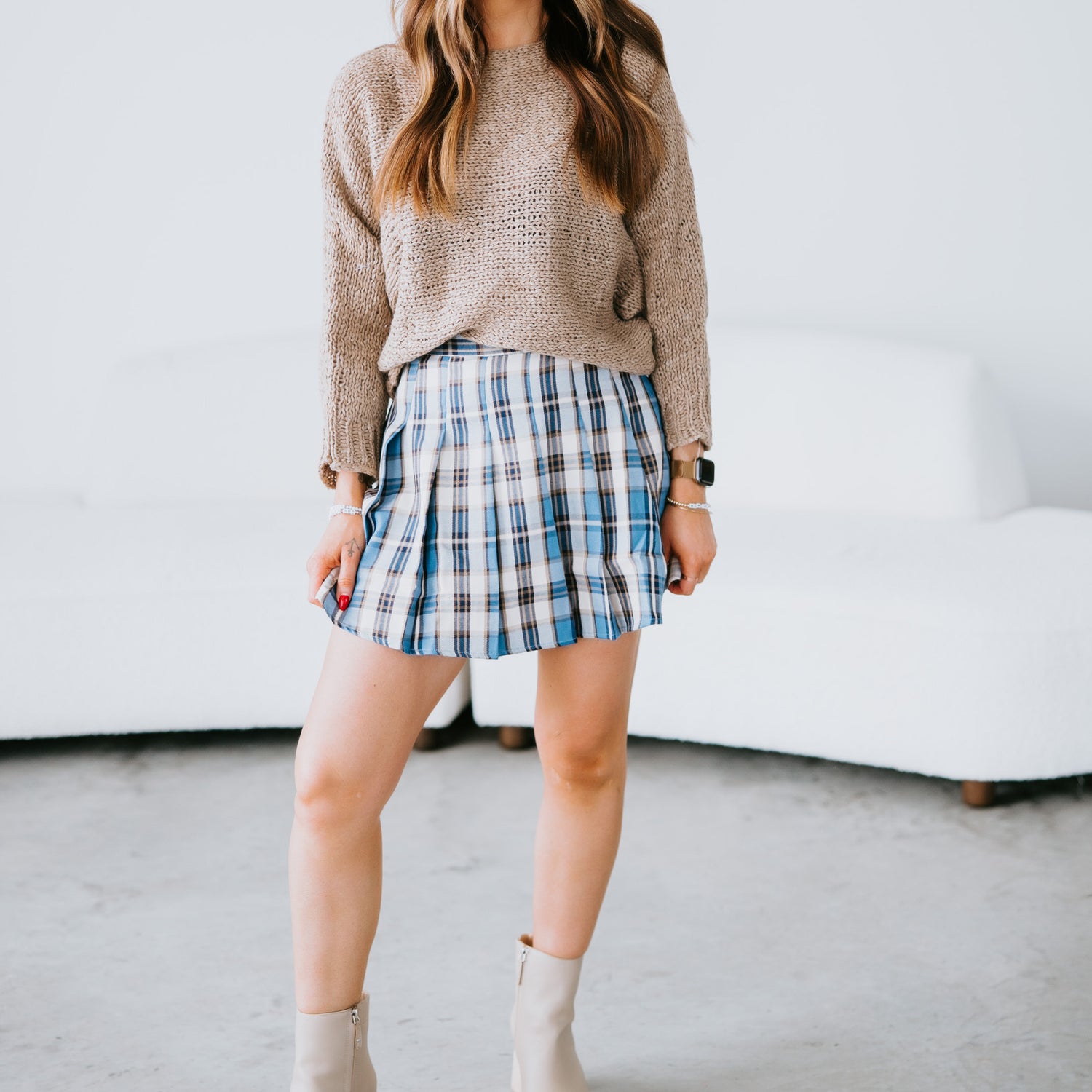 Harper Plaid Mini Skirt