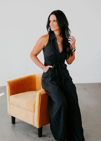 Rachael Belted Jumpsuit