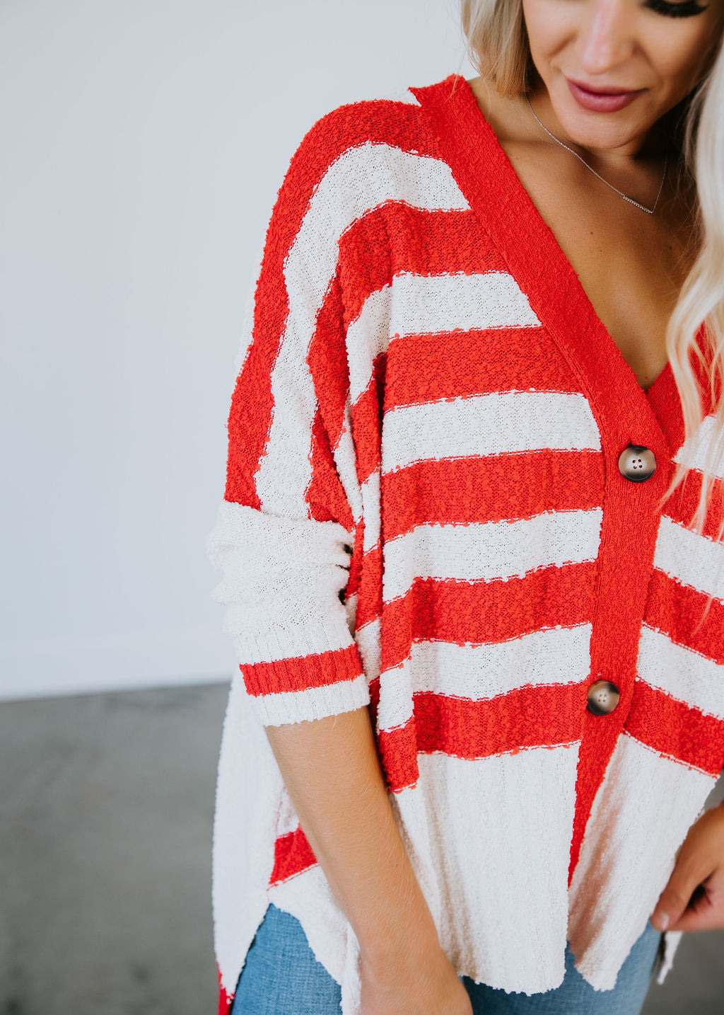 Elodie Striped Cardigan