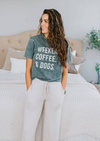 Weekends Coffee & Dogs Tee