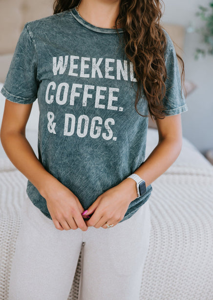 Weekends Coffee & Dogs Tee