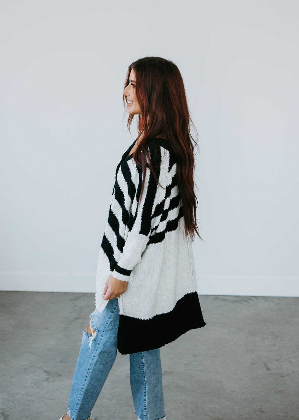 Elodie Striped Cardigan