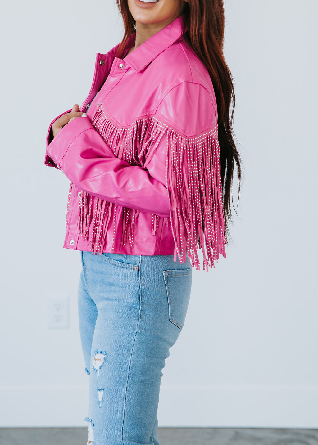 Western Feel Fringe Jacket