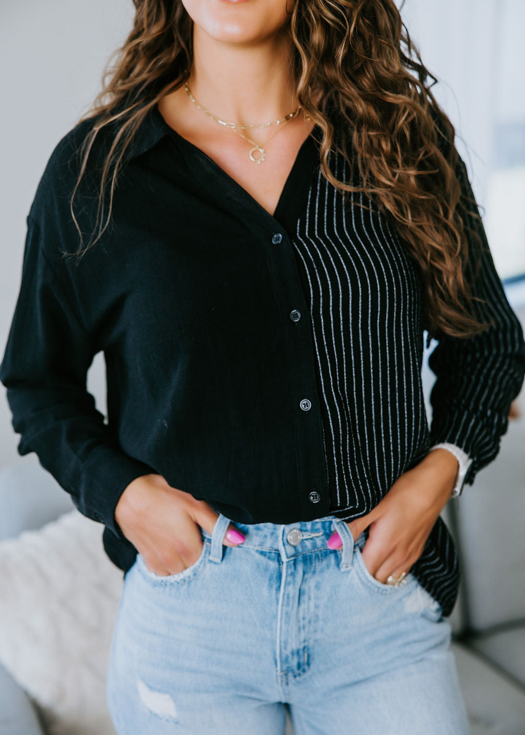 image of Amber Button Down Top