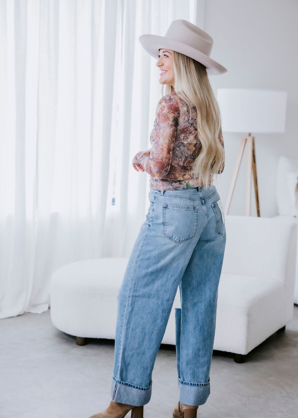 Beverleigh Floral Snap Up Top