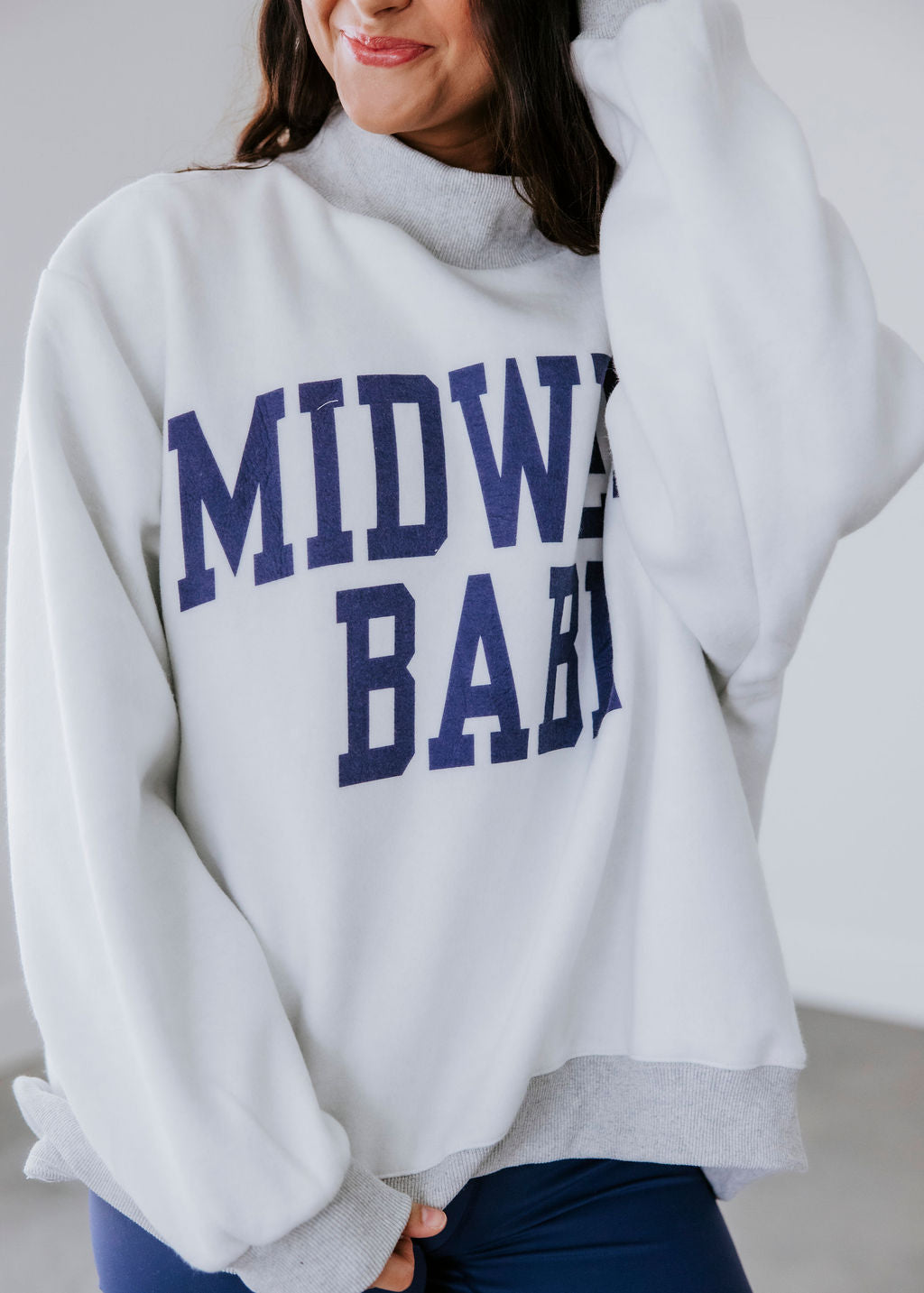 Midwest Reversible Mock Neck Sweatshirt