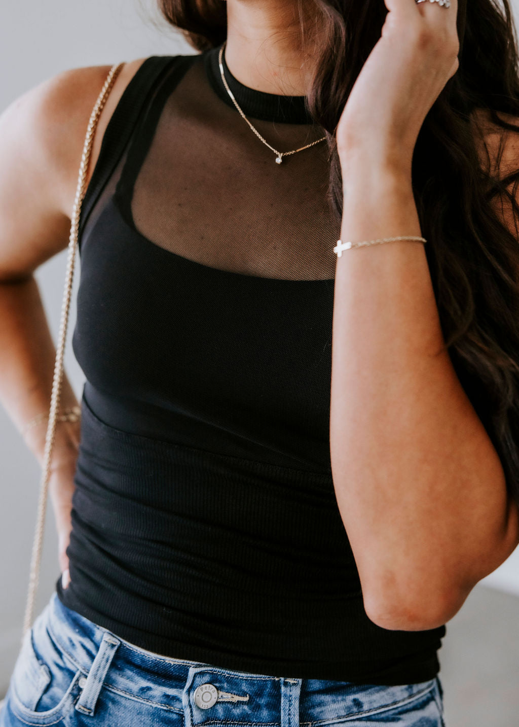 Mallory Mesh Tank Top